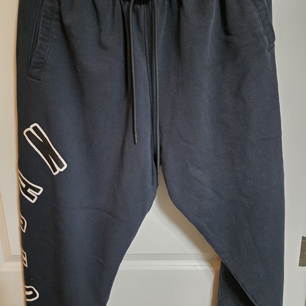 Jordan Black Joggers with White Accents